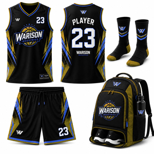 Custom Sublimated Basketball Uniform Set Men Sports Jersey Shorts Team Basketball Kit Training Basketball Uniform Kit - Product Image 3