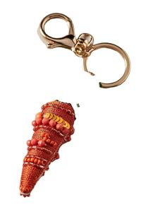 Porte-clés brodé perlé brodé de haute qualité porte-clés perlé de créateur de fantaisie pour au prix de gros pour l'exportation depuis l'Inde - Product Image 3