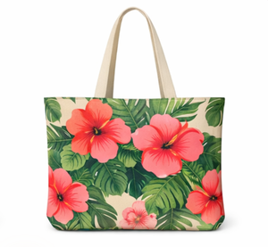 Sac fourre-tout en coton personnalisé pour femmes, sac en coton imprimé, sac de plage pour femmes, sac fourre-tout en toile imprimé sur mesure - Product Image 4