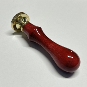 Elegant Rose 25mm Round Brass Maple Wood Handle Multi Purpose Brass <b>Sealing</b> <b>Wax</b> Stamper for DIY Crafts - Product Image 2