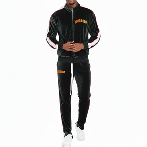 Conjunto Deportivo de Felpa para Correr y Hacer Ejercicio, Unisex, Ecológico, con Logotipo Personalizado, para Invierno, Tallas Grandes, Sudadera con Capucha y Pantalones Deportivos - Product Image 1