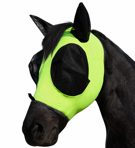 Máscara Antimoscas de Cuero Genuino para Caballos, Protección de Verano, Malla Transpirable, Bloqueo UV, Diseño Suave de Protección para Orejas/Nariz, para Montar a Caballo - Product Image 1