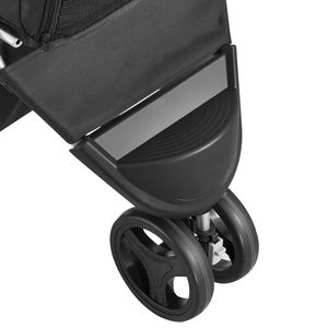 Passeggino Pieghevole a 3 Ruote per Cani con Finestre in Rete, Capacità di Carico 35 Libbre, Portabicchieri per Gatti e Animali Domestici - Product Image 2