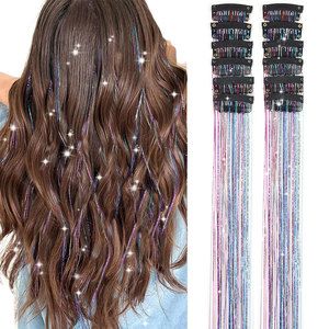 Extensiones de Cabello Rizado de Textura Suave, Extensiones de Cabello Liso, Extensiones de Cabello Ondulado Estilo Playa - Product Image 2