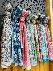 Indian Handmade 100% Cotton <b>Sarong</b> 6-Piece Set Boho Scarf Floral Beachwear Quick Dry Breathable Plus Size - Product Image 4