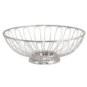 Corbeille à fruits décorative en acier inoxydable pour comptoir de cuisine et table à manger avec construction en fil métallique robuste - Product Image 3