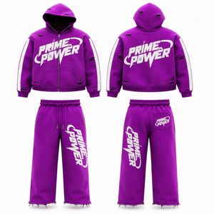 Ensemble de survêtement délavé pour homme, style vintage, coupe oversize, streetwear décontracté, tenue assortie, vente en gros OEM directe usine - Product Image 1