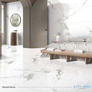 Carreaux de sol en porcelaine polie modernes, antidérapants, résistants à la chaleur, 60x120 cm, 600x1200 mm, aspect marbre Statuario Encore, garantie à vie - Product Image 4