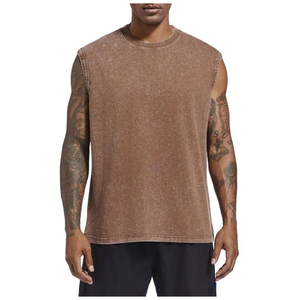 Camiseta sin mangas informal de poliéster/algodón transpirable de secado rápido para hombre, estilo hip hop, corte holgado, ideal para verano - Product Image 4
