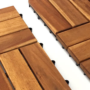 Dalles de terrasse en bois d'acacia faciles à installer, interverrouillables, pour l'extérieur - Product Image 5