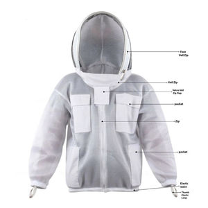 Veste d'apiculteur respirante et ventilée, vêtement de protection pour apiculteur, voile en maille polyester, vêtements de travail de sécurité, antistatique, soudé - Product Image 4