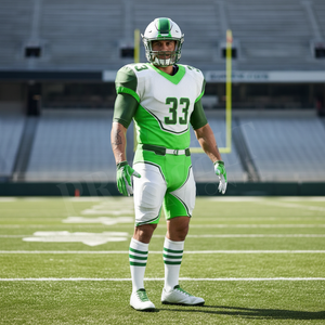 Youth Adult Mesh Polyester American Football Uniform Jersey Pants Practice Professional Training Outdoor Apparel Football Kit - Product Image 3