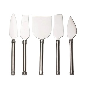 Ensemble de 4 couteaux à fromage en acier inoxydable en forme d'oiseau, outils de service originaux, compatibles lave-vaisselle, manches polis miroir - Product Image 2