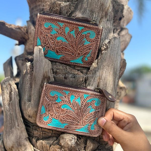 Date porte-monnaie usiné à la main sculpture petite taille porte-monnaie multi-usages pochettes en cuir occidental vente chaude portefeuille pour les femmes - Product Image 5