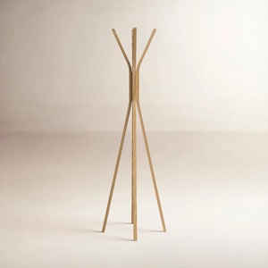 Perchero de Madera Minimalista con Diseño Triangular para Almacenamiento en la Entrada - Product Image 5