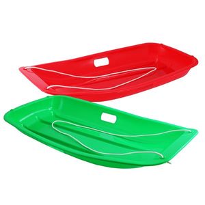 Slitte da Neve in Legno per Bambini 88x42x11cm Rosso e Verde - Product Image 3