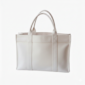 Bolso Tote Plegable de Lona de Algodón Geométrico Impermeable Antirrobo de Marca OEM al por Mayor, Mediano (30-50cm) 500g con Cierre de Botón y Correa para Hombro - Product Image 5