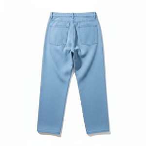 Jeans amples pour hommes de haute qualité avec logo personnalisé, nouvelle mode, respirants, en denim - Product Image 2