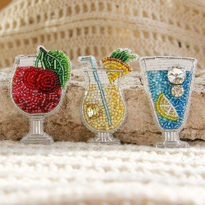 Handmade Design Seed Beads Embroidery Beaded <b>Bag</b> Hanging Keychain Handmade Beaded Embroidery Keyring <b>Bag</b> <b>Charm</b> - Product Image 5