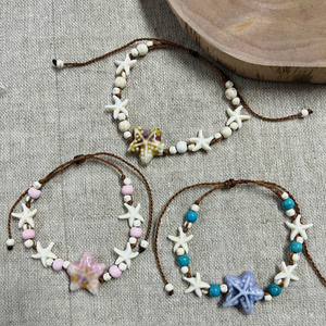 Seashell <b>Bracelet</b> Handmade Beach Jewelry Boho Style <b>Adjustable</b> Made in Viet Nam - Product Image 4