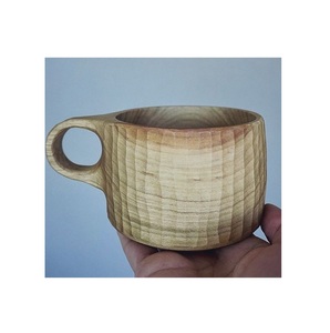 แก้วไม้รักษ์โลก ทำมือจากไม้เนื้อแข็ง แก้วกาแฟแบบธรรมชาติ สไตล์เรียบง่าย สำหรับใช้ในชีวิตประจำวัน - Product Image 3