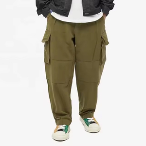 New Arrival Baggy <b>Cargo</b> Pants Custom Vintage Utility Wear Adjustable 100% Cotton Trousers <b>Cargo</b> Pants For Men's Wears OEM - Product Image 1