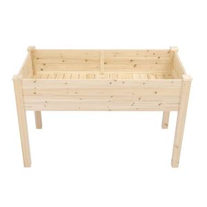 Fioriera Moderna Ecologica 119*57*76cm in Legno, Design Personalizzato per Giardino, Vasi per Fiori e Piante Verdi Inclusi - Product Image 3