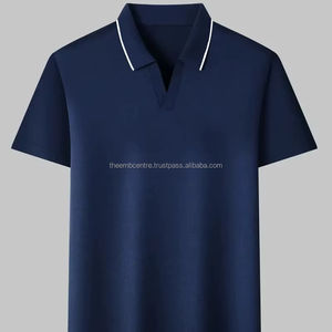 Camiseta de calidad superior para hombre, Polo de manga corta de algodón 100% de peso pesado con logotipo personalizado, Polo para hombre - Product Image 1