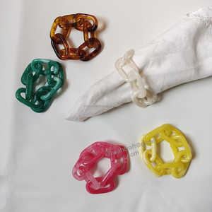 Resin Napkin <b>Ring</b> Custom Color Eco-Friendly Luxury Classic High Quality Home Party Use Customizable Design Business Gifts KISWAH - Product Image 3