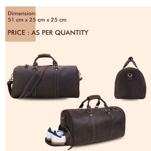 USA Light Travel Leather Hand <b>Bag</b> Outdoor Waterproof Business Foldable Luggage Shoe <b>Compartments</b> Zipper Closure Large Capacity - Product Image 6