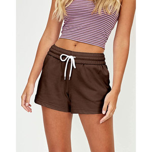 Wholesale Custom <b>Women</b>’s Comfortable Lounge <b>Sweat</b> <b>Shorts</b> Elastic Waist Casual Breathable Solid Color Drawstring <b>Sweat</b> <b>Shorts</b> - Product Image 5