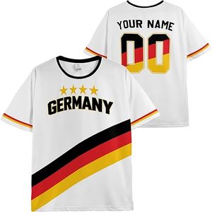 Camisetas de Uniformes para Fanáticos del Fútbol, Regalos Personalizados con Nombre y Número para Hombres, Mujeres y Niños - Product Image 1