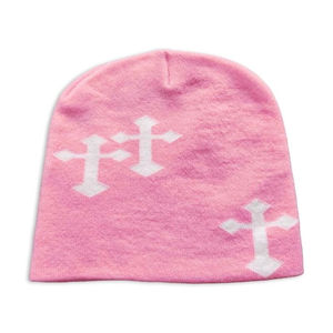 100% Cotton <b>Winter</b> Beanie <b>Caps</b> with Bows-Wholesale Rate 2025 New Arrival Private Label Personalized Jacquard Street Style - Product Image 1