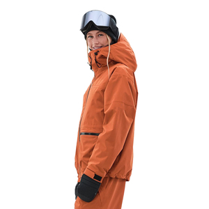 Veste de ski haut de gamme pour femmes, imperméable, rembourrée, coupe-vent, respirante, thermique, manteau d'hiver pour l'extérieur, logo personnalisé OEM - Product Image 2