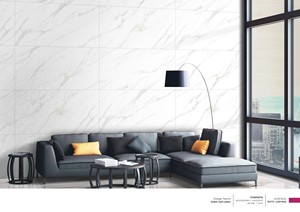 กระเบื้องขัดเงาสีขาวลายโรโต้ ขนาด 600 x 1200 มม. สำหรับผนังและพื้น สไตล์ทะเลทราย สำหรับตกแต่งภายใน (S) - Product Image 5
