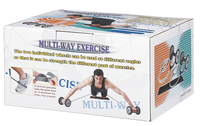 Roue abdominale ALLWINWIN ABW10 - Tapis de genouillères, tube de résistance séparé, rouleau d'exercice, entraînement de renforcement musculaire, gym