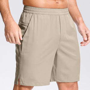 Shorts de sport et de course pour hommes OEM de haute qualité, couleur unie, séchage rapide, respirants, taille élastique, pour l'entraînement et le tennis - Product Image 3
