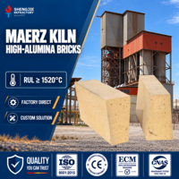 Brique réfractaire à haute teneur en alumine Maerz Lime Kiln, haute résistance, résistante aux chocs thermiques, pour four à tambour