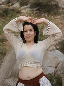 Handwoven Cotton <b>Wrap</b> BlouseMinimalist V-Neck Crop Top with Long Sleeves Eco-Friendly Organic Khadi <b>Wrap</b> <b>Around</b> Shirt For Women - Product Image 4
