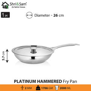 Platinum Collection 4 PCS Heavy Weight Hammered Stainless Steel Family <b>Cookware</b> <b>Set</b> - Product Image 2