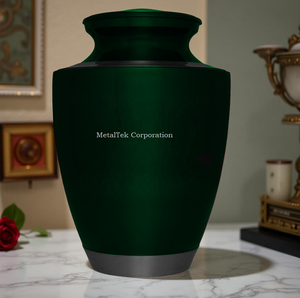 Vente chaude Grandes Urnes Crématoires Blanches Couleurs Personnalisées Adulte Cendres Commémoratives Souvenir Pots En Métal pour Cérémonie Funéraire Américaine - Product Image 6