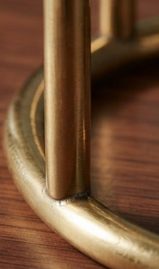 Porte-bougie de haute qualité couleur or, 4 piliers, en métal, pour centre de table, décorations de cheminée - Product Image 5