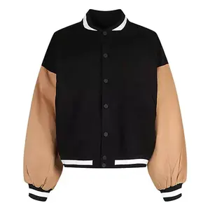 New Arrival High Quality New Fashion Wholesale <b>Men</b> Custom Logo Casual Oem Designed Varsity <b>Jacket</b> for man women - Product Image 3