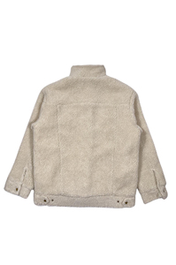 Custom Designed Women's Trendy Winter Coat Sherpa Fleece Breathable <b>Sheep</b> <b>Skin</b> Outerwear Beaded Decoration Oversized <b>Jackets</b> - Product Image 2