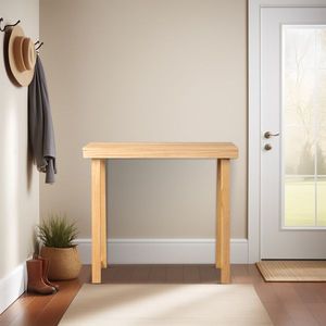 Consolle in Legno Massello da 91 cm per Ingresso, Tavolo Stretto per Divano, Arredamento per Corridoio e Soggiorno - Product Image 6