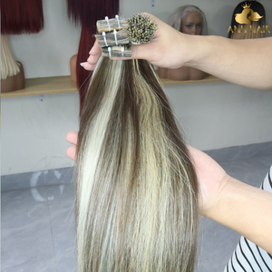Cabello Humano Vietnamita 100% Virgen, Rubio Ceniza con Mechas Marrones, Doble Trama, Liso y Brillante, Sin Caída - Product Image 5