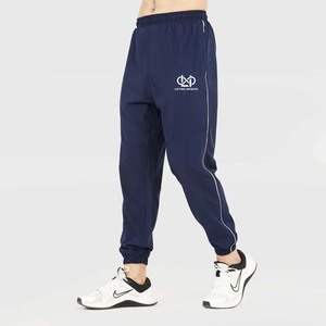Lifting Infinite <b>Men's</b> <b>Navy</b> Blue 100% Cotton Lightweight Sweatpants Elastic Waist Breathable Casual <b>Joggers</b> with Embroidery Logo - Product Image 1