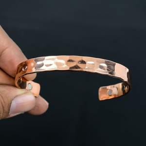 Pulsera Magnética de Cobre Puro Martillado Sland Wholesale para el Alivio de la Artritis y el Dolor Articular - Product Image 2