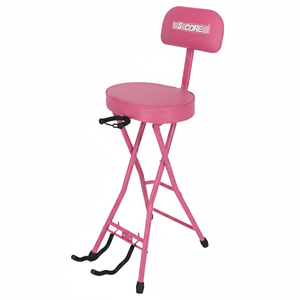 Taburete para Guitarra 5Core, Silla Acolchada de 3.15 Pulgadas con Respaldo, Asiento Musical Plegable con Reposapiés Integrado, Soporte para Guitarra - Product Image 2