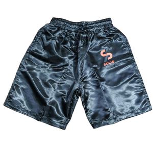 Shorts de course pour hommes personnalisés avec logo, noirs, à séchage rapide, légers, pour la gym, l'entraînement et le sport – Vente en gros - Product Image 1
